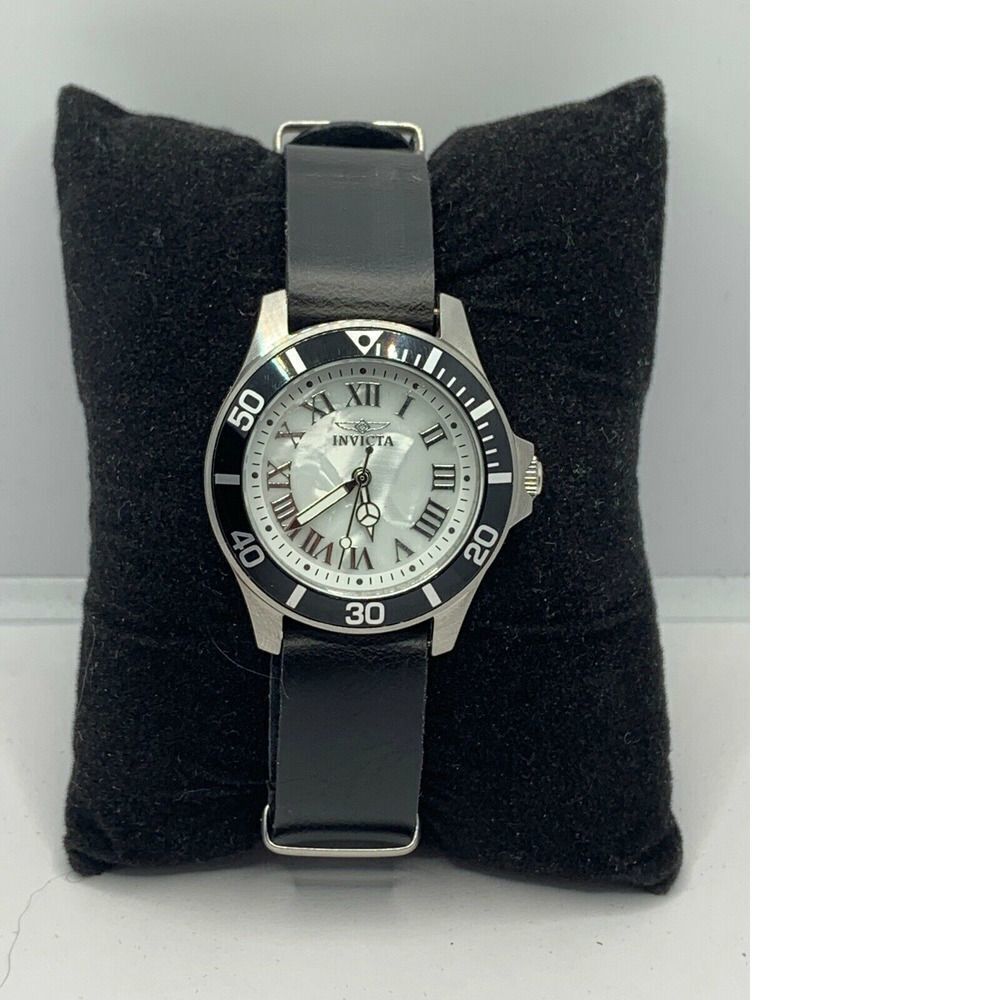COPY - Invicta Pro Diver 17094 Unisex Black Leather Analog Dial Quartz Watch JD…